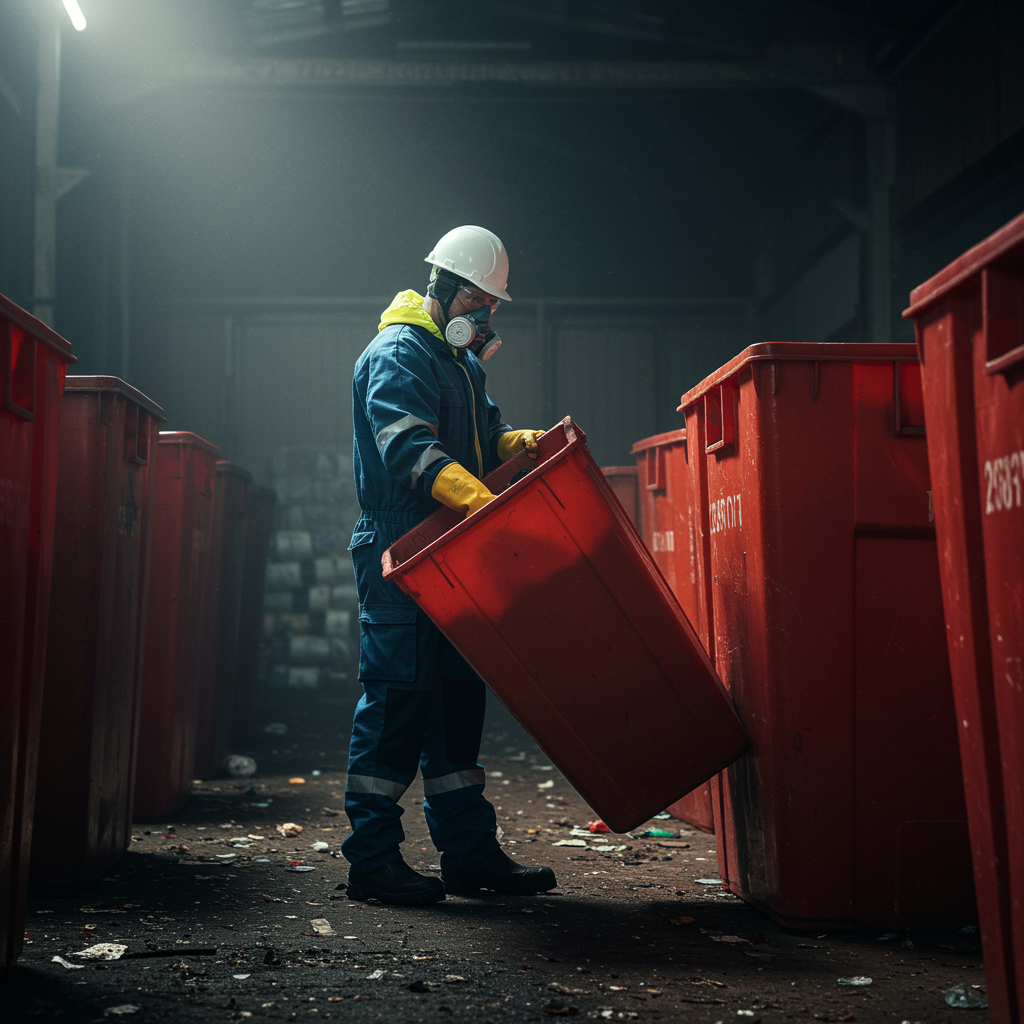 Equipo especializado en manejo de residuos peligrosos